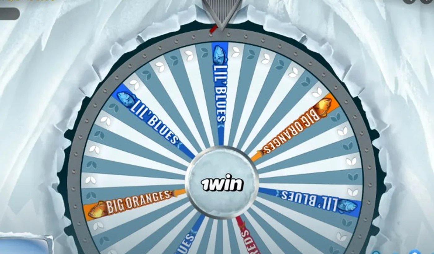 Ice Fishing Live wheel with live host PiP and three coloured bonus bet tiles